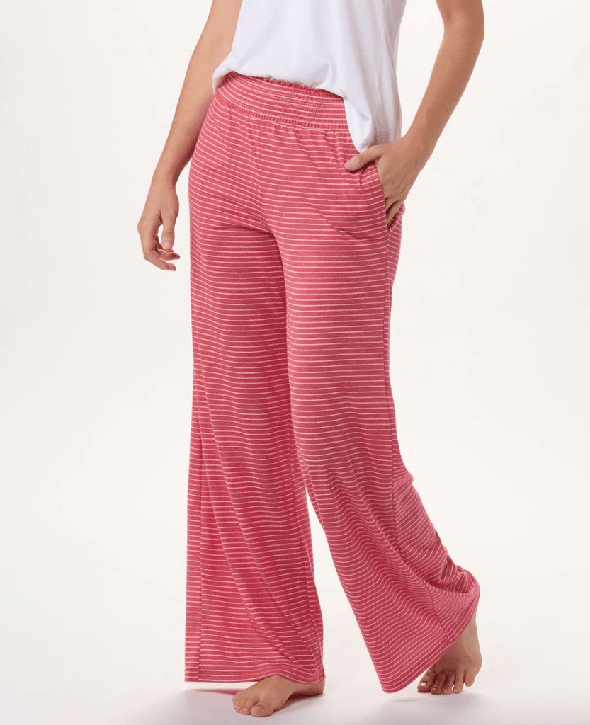 vendor-unknown College Bound Red / XSmall Evelyn Wide Leg Lounge Pants