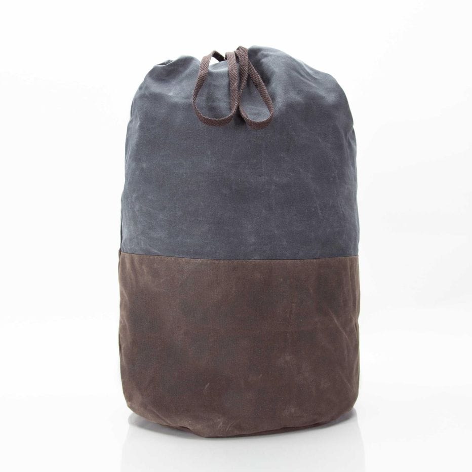 vendor-unknown College Bound Slate Waxed Canvas Laundry Bag