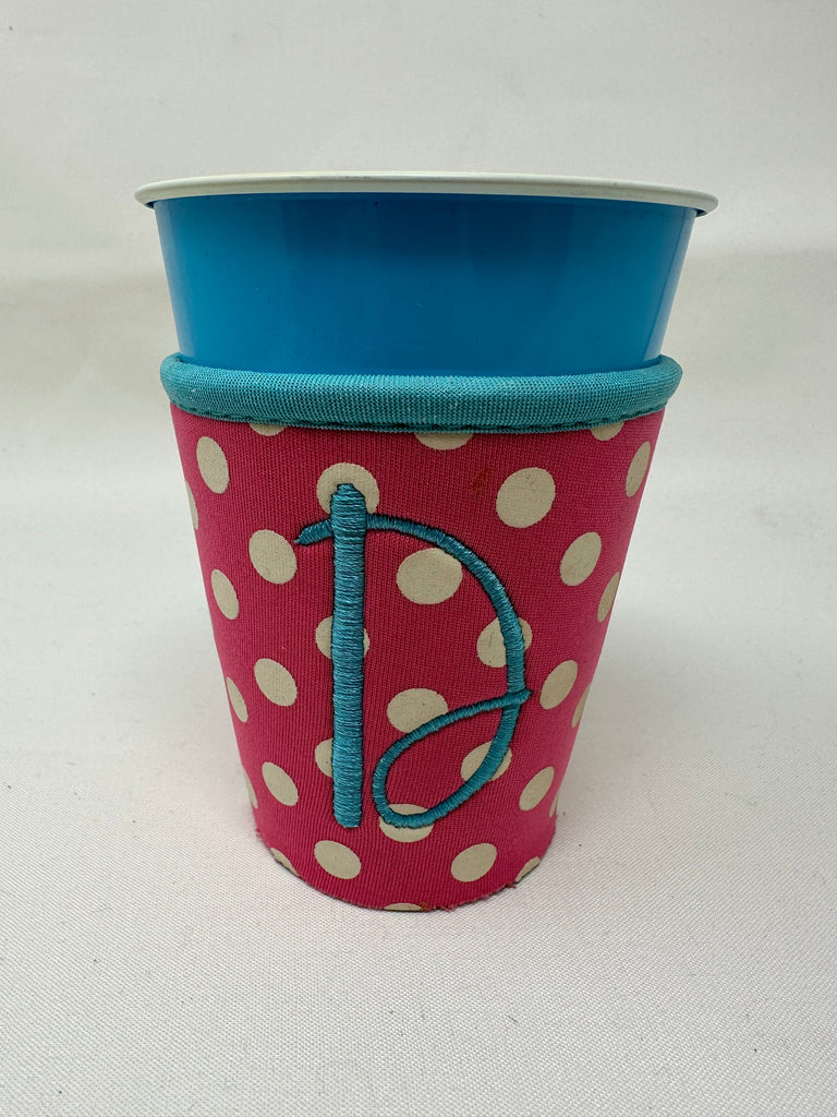 vendor-unknown D - Pink Dots Solo Cup Coozies