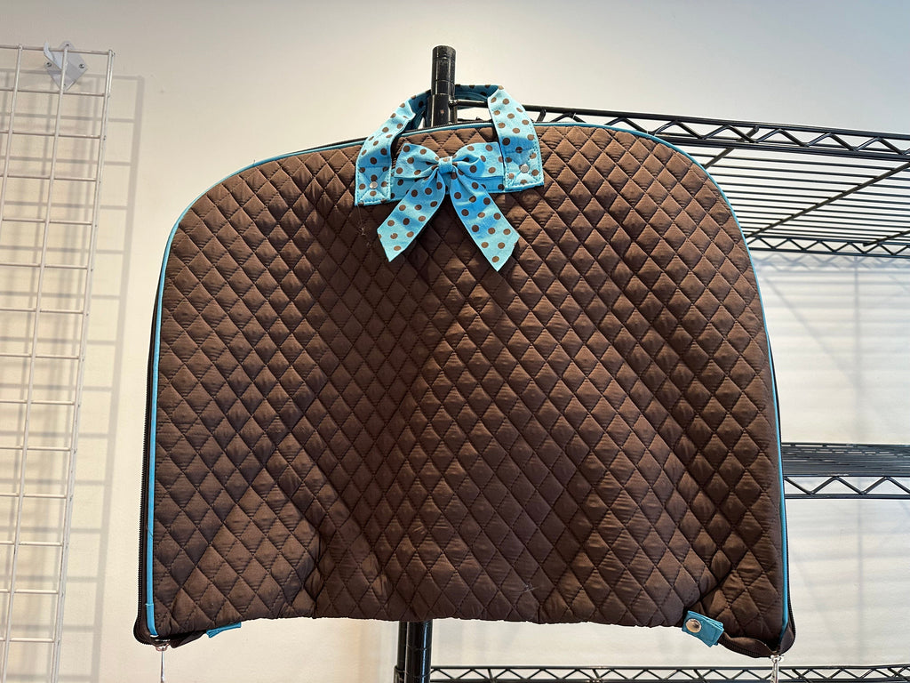 vendor-unknown For the Guys Brown and Blue Quilted Garment Bag