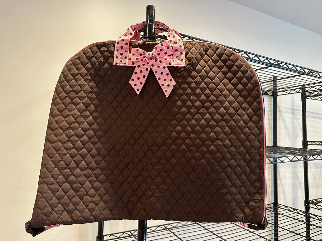 vendor-unknown For the Guys Brown and Pink Quilted Garment Bag