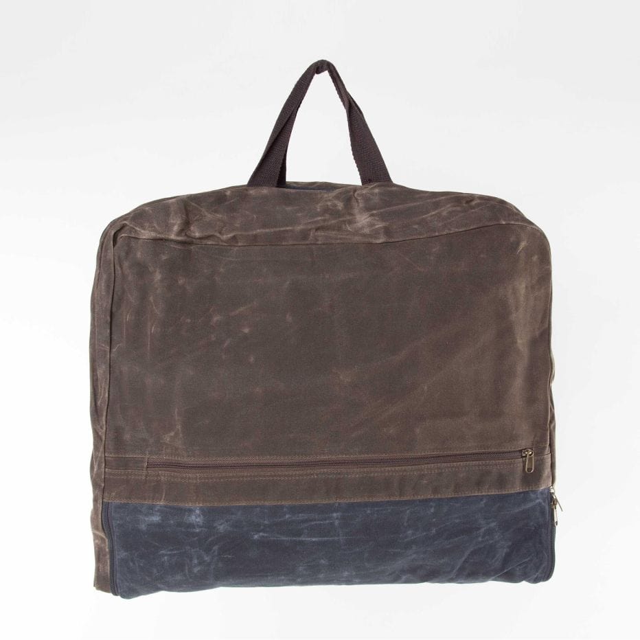 vendor-unknown For the Guys Slate Waxed Canvas Garment Bag