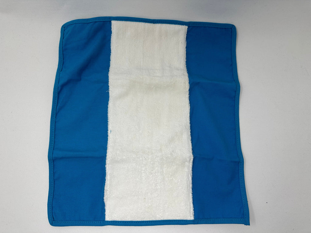 vendor-unknown For the Little Ones Blue Canvas Terry Burp Cloth