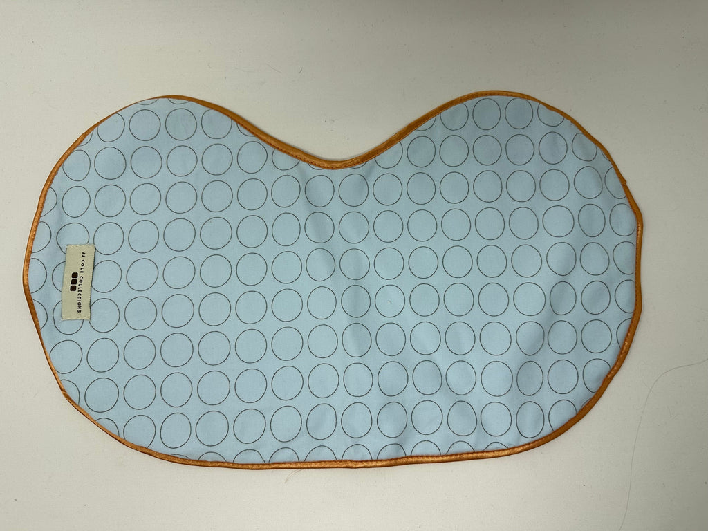 vendor-unknown For the Little Ones Blue Circles Shoulder Fitted Burp Cloth