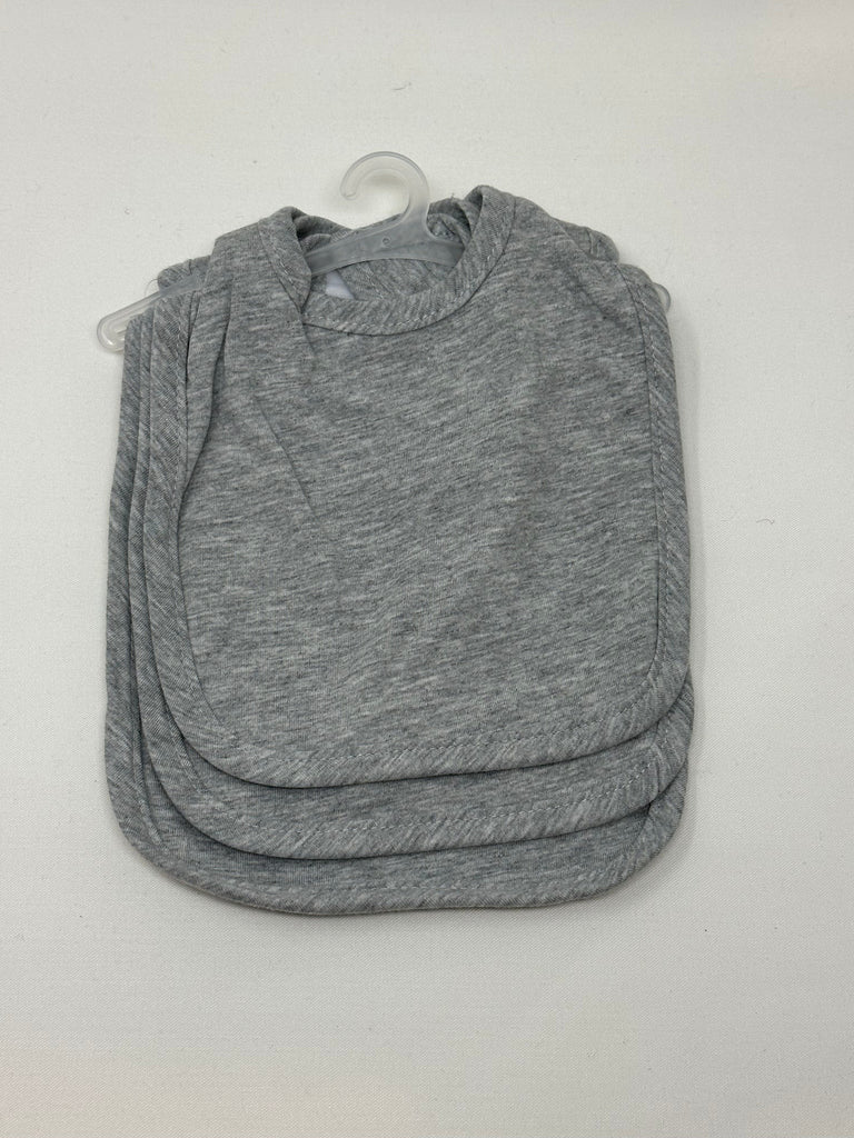 vendor-unknown For the Little Ones Grey Cotton Bibs