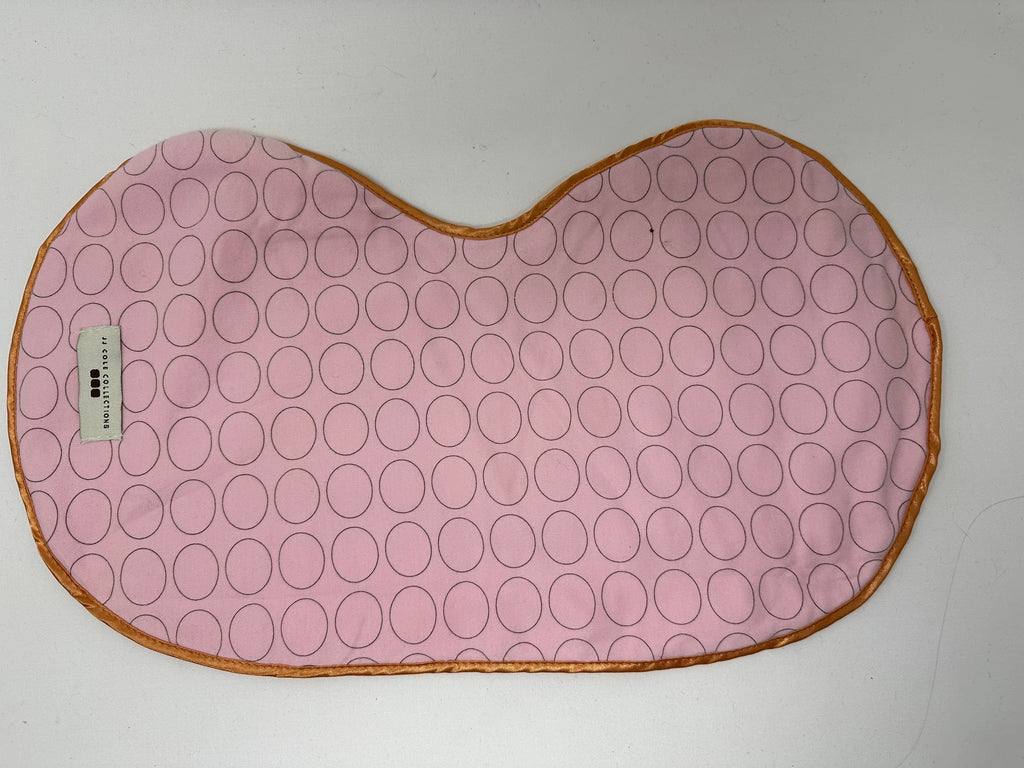 vendor-unknown For the Little Ones Pink Circles Shoulder Fitted Burp Cloth