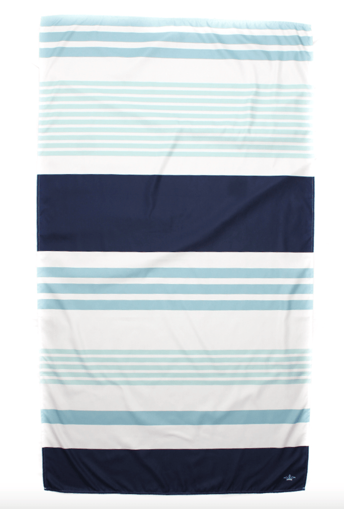 vendor-unknown Fun4Summer Paradise Stripe - Navy Microfiber Towels