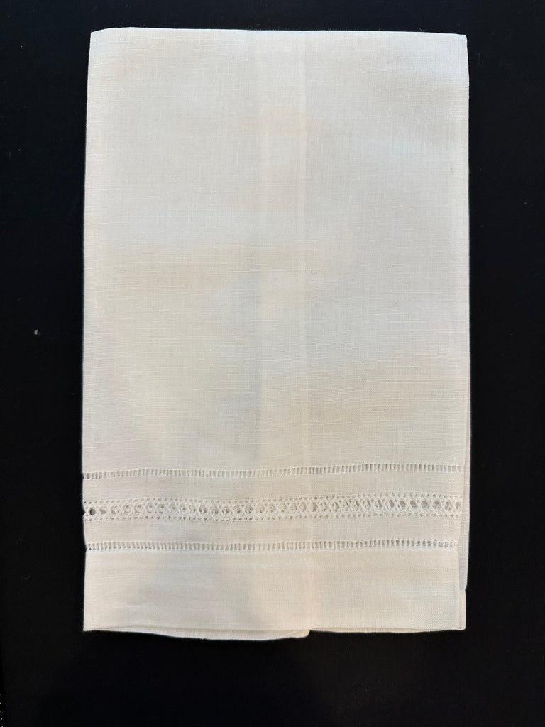 vendor-unknown Home Essentials Double Hemstitch Linen Tea Towels