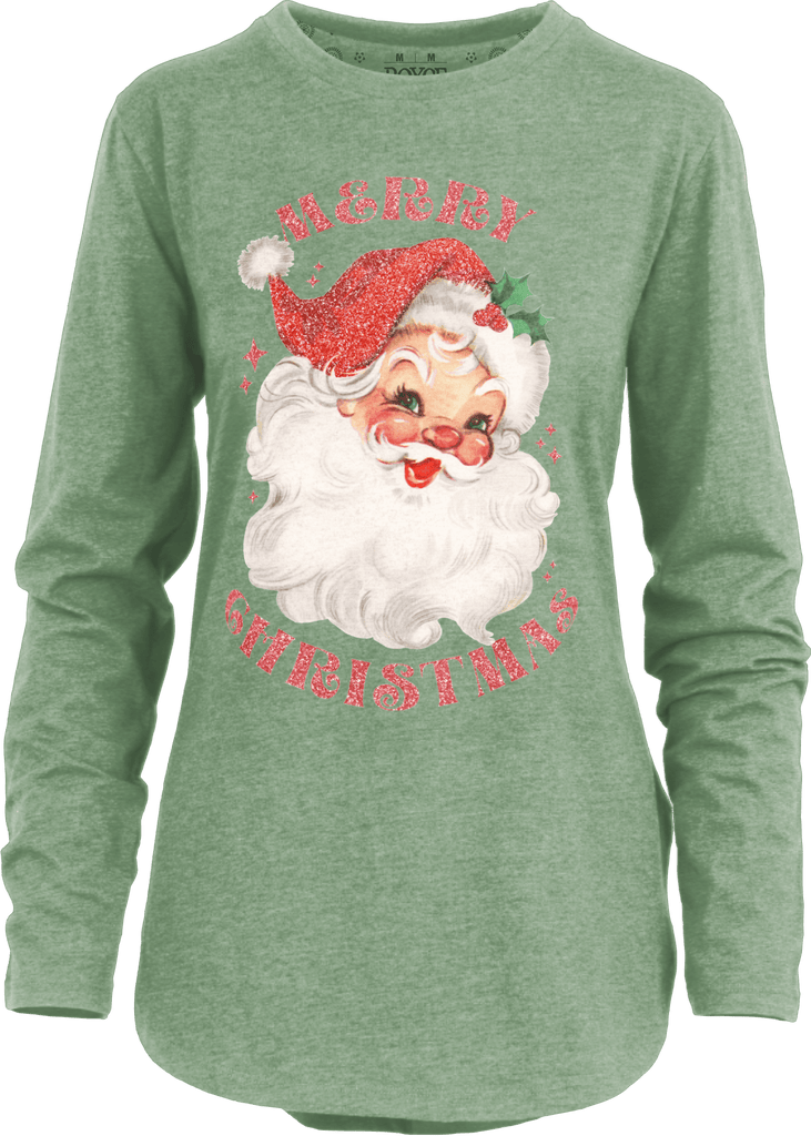 vendor-unknown JUST IN! Small Glitter Santa Tee