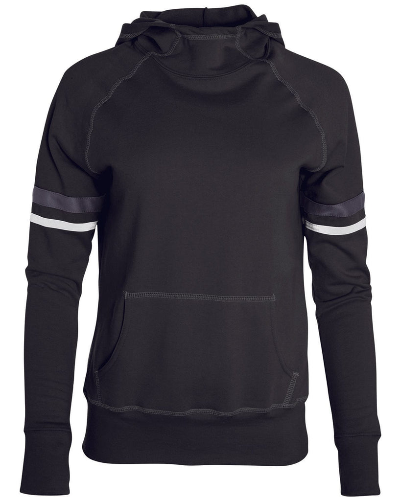 vendor-unknown Outerwear Black / Small Augusta Sportswear Girls Hooded Sweatshirt