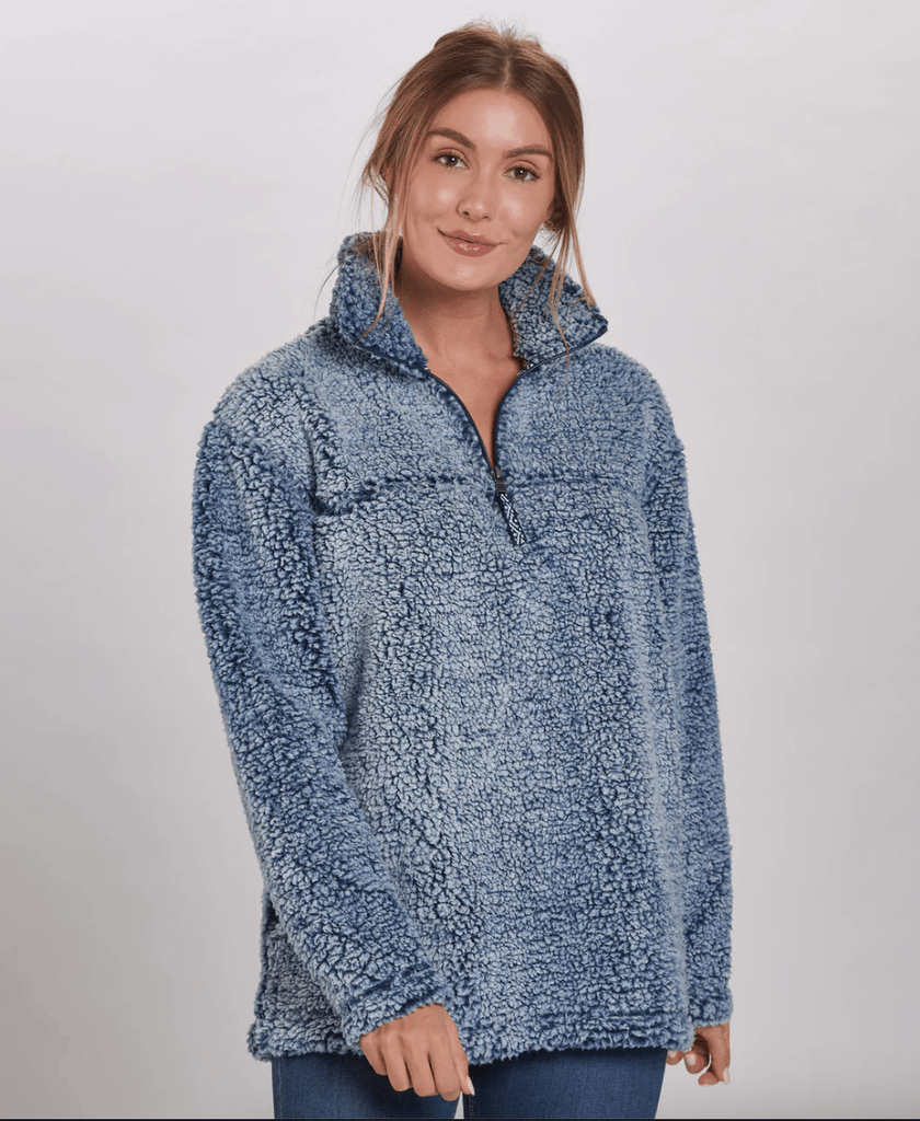 vendor-unknown Outerwear Ladies Quarter Zip Pullover Sherpa