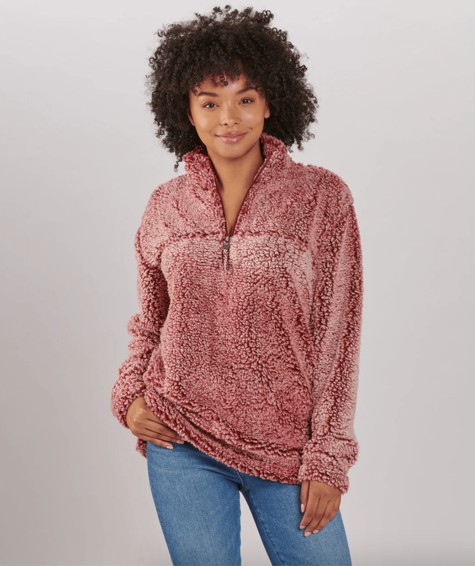Ladies Quarter Zip Pullover Sherpa
