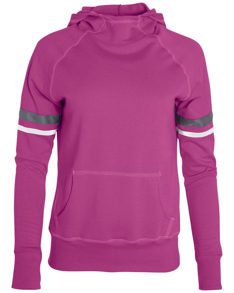 vendor-unknown Outerwear Pink / Small Augusta Sportswear Girls Hooded Sweatshirt