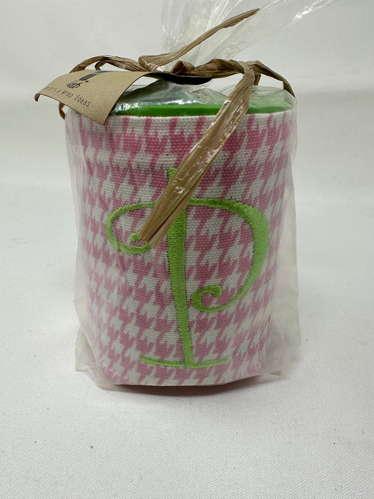 vendor-unknown P - Pink Damask Insulated Can Coozies