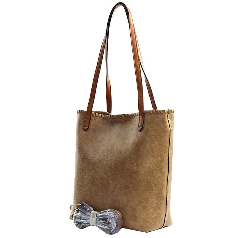 vendor-unknown Purses 2 in 1 Faux Leather Handbag