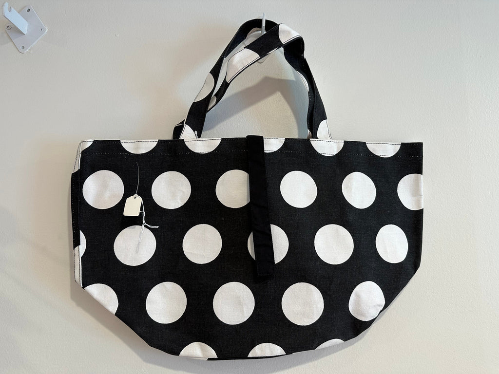 vendor-unknown Purses Black Polkadot Gameday Tote