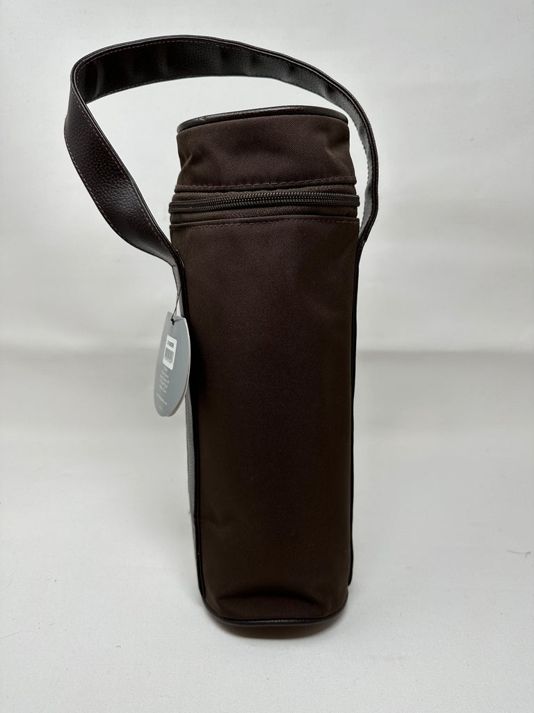 vendor-unknown Purses Brown Insulated Wine Bag