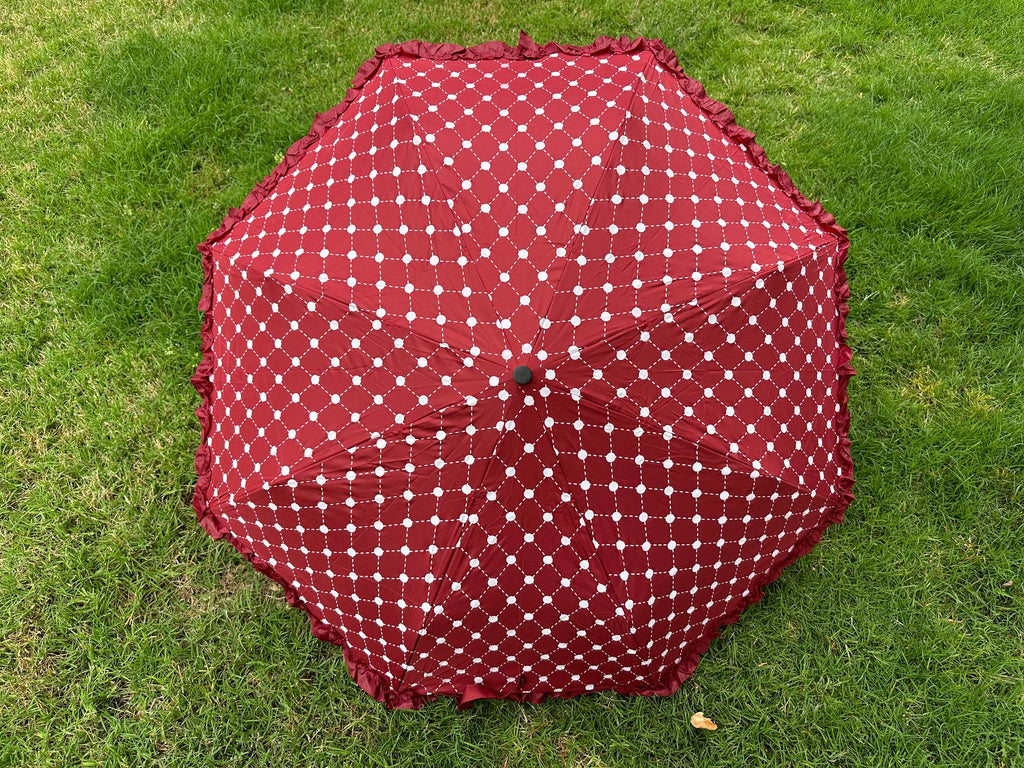 vendor-unknown Purses Maroon Umbrella