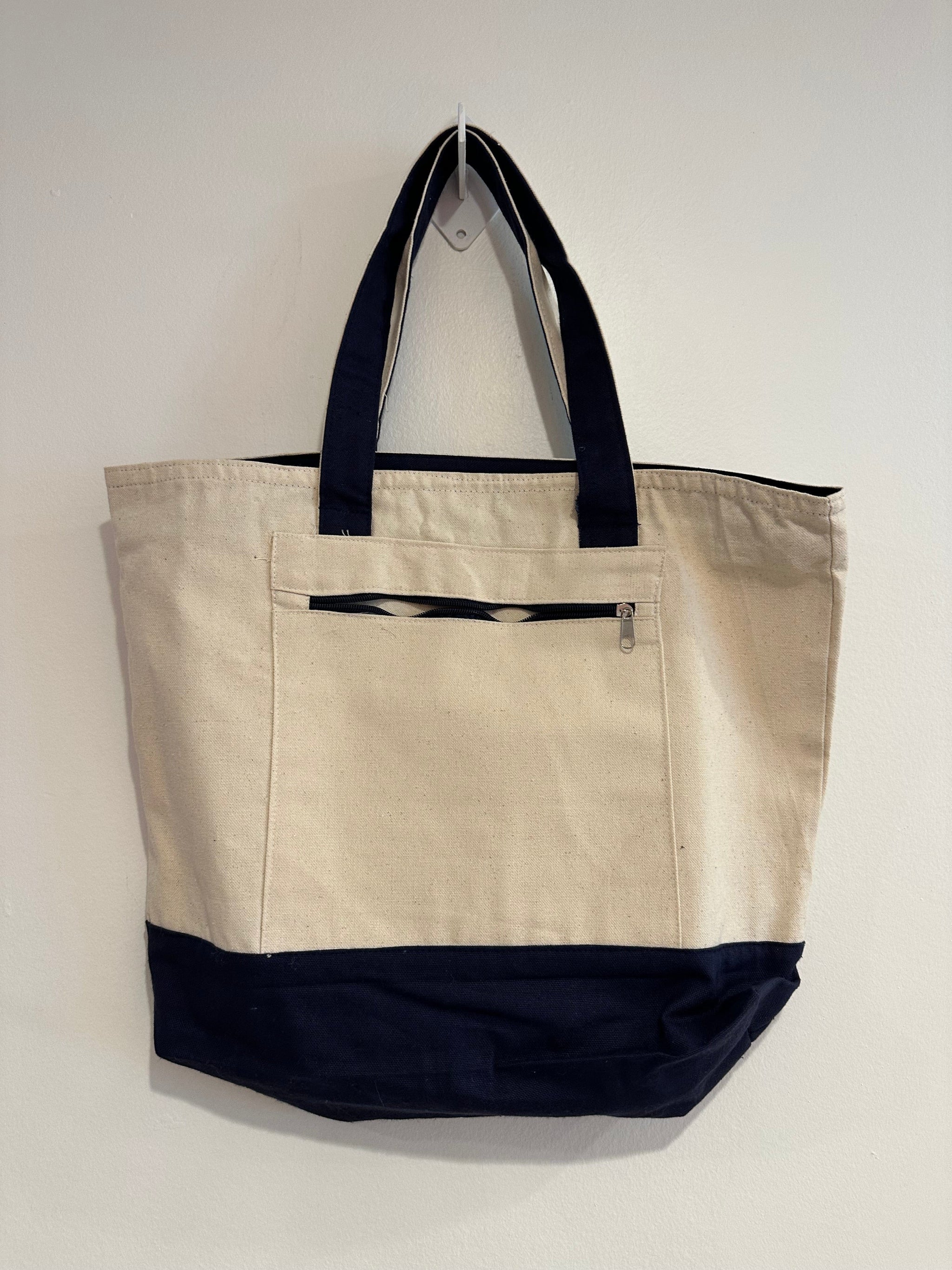 Lightweight zippered tote bag best sale