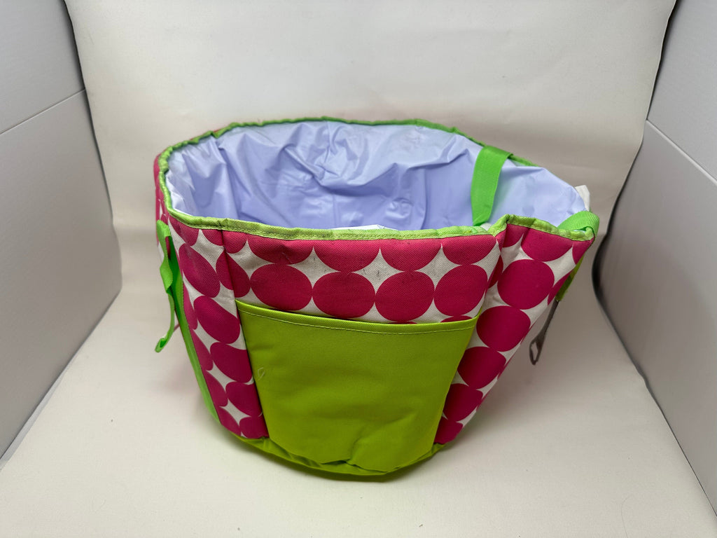 vendor-unknown Purses Pink/White Dot Large Cooler Bucket