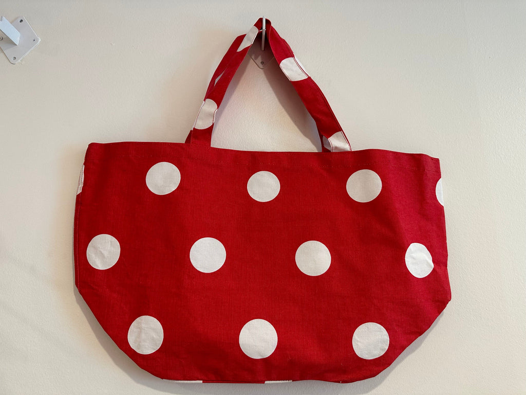 vendor-unknown Purses Red Polkadot Gameday Tote