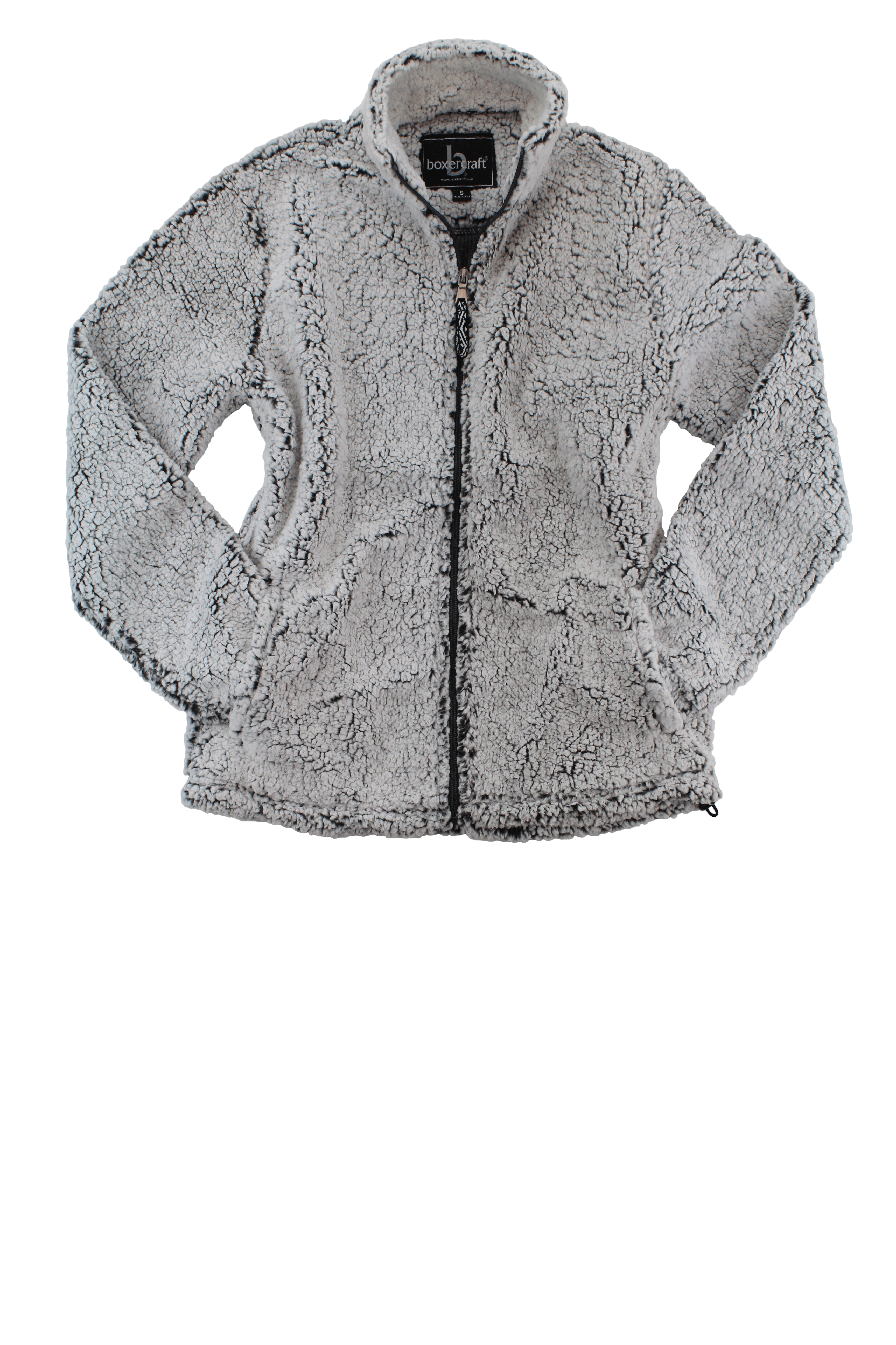 Monogrammed Sherpa Full Zip Jacket