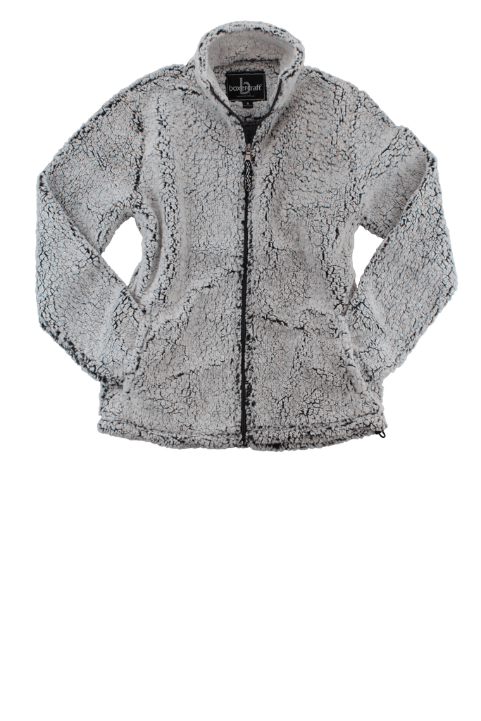 vendor-unknown Outerwear Monogrammed Ladies Full Zip Sherpa Jacket