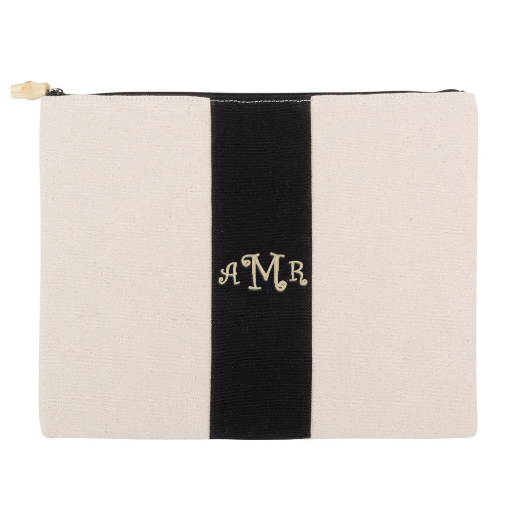 Monograms For Me Black Finley Pouch