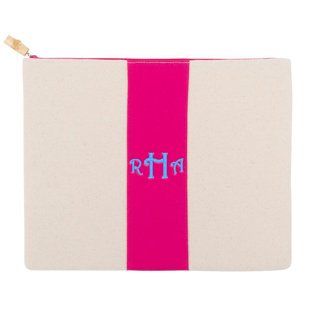 Monograms For Me Pink Finley Pouch