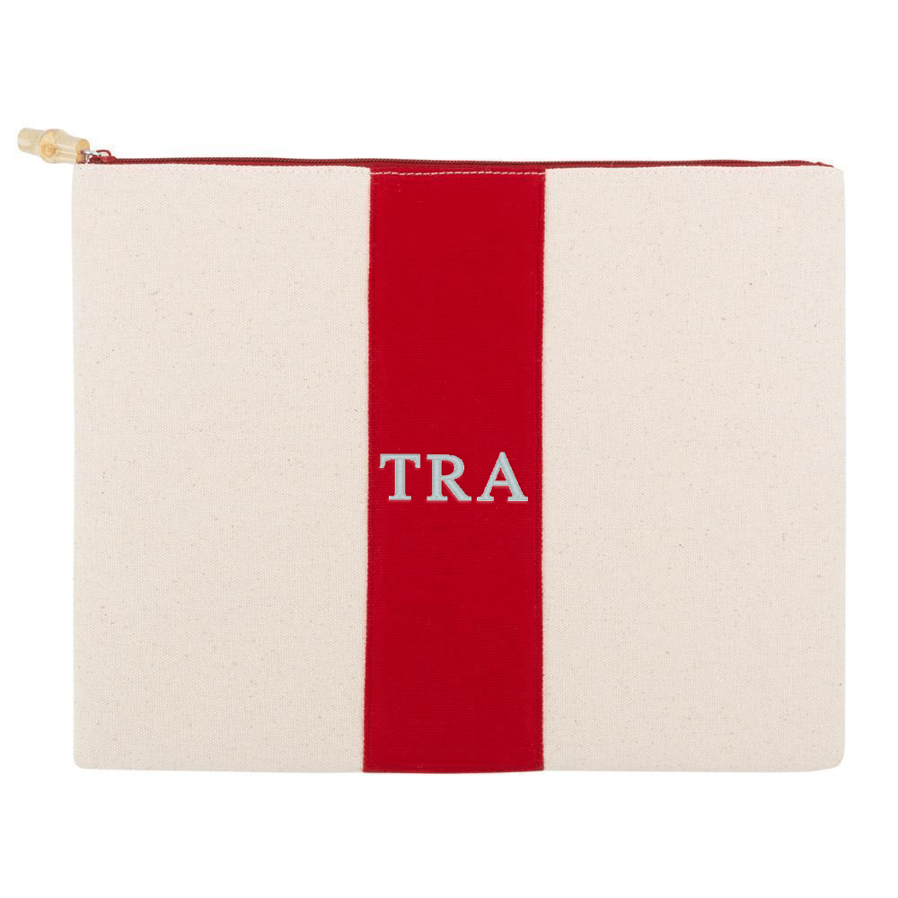 Monograms For Me Red Finley Pouch
