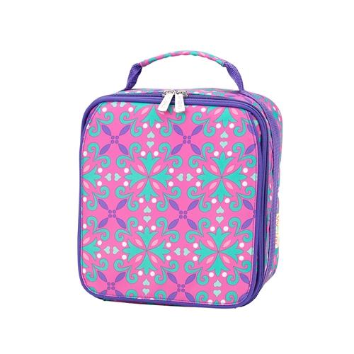 vendor-unknown Back To School Lila Monogrammed Lunchbox