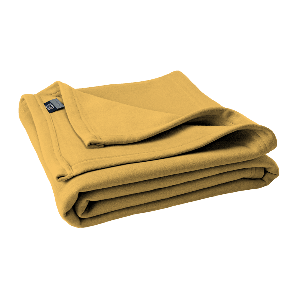 vendor-unknown College Bound Athletic Gold Monogrammed Sweatshirt Blankets