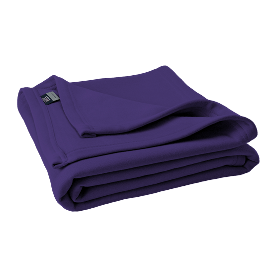 vendor-unknown College Bound Athletic Purple Monogrammed Sweatshirt Blankets