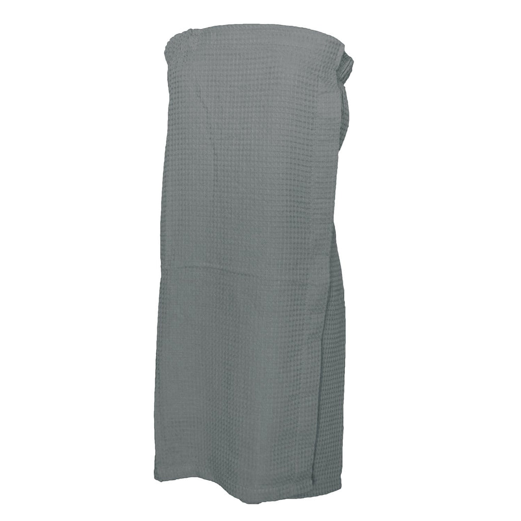 vendor-unknown College Bound Gray Monogrammed Waffle Weave Spa Wrap - Available in 11 colors
