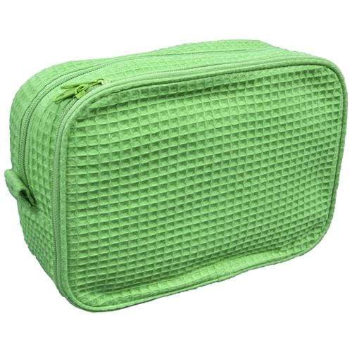 Trendy Letter Woven Cosmetic Bag, Portable Solid Color Multi