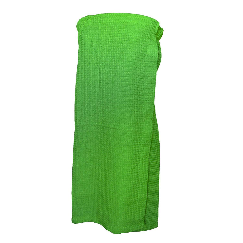 vendor-unknown College Bound Lime Monogrammed Waffle Weave Spa Wrap - Available in 11 colors