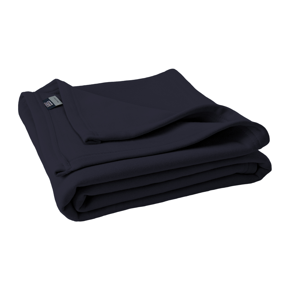 vendor-unknown College Bound Navy Monogrammed Sweatshirt Blankets