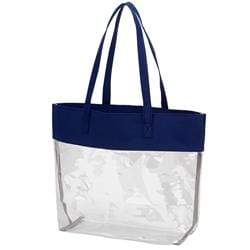 vendor-unknown College Bound Navy Monogrammed Tailgate Tote