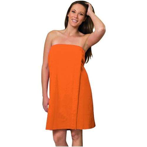 vendor-unknown College Bound Orange Monogrammed Terry Spa Wrap - Available in 12 colors