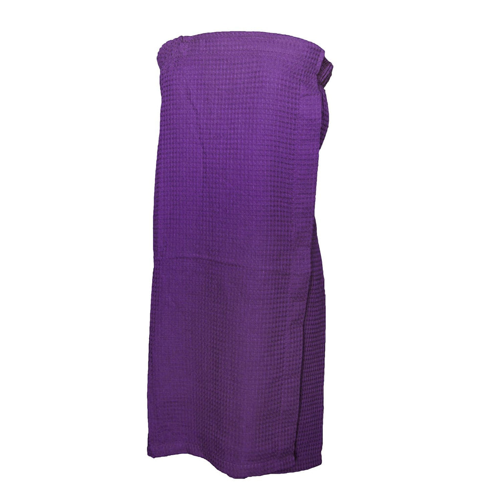 vendor-unknown College Bound Purple Monogrammed Waffle Weave Spa Wrap - Available in 11 colors