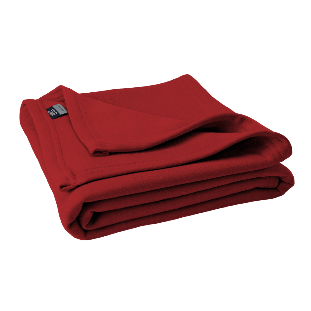 vendor-unknown College Bound Red Monogrammed Sweatshirt Blankets