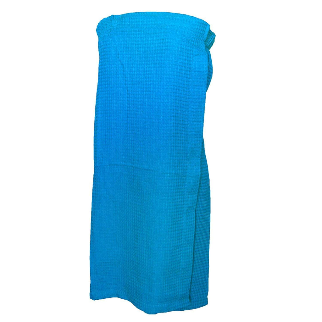 vendor-unknown College Bound Turquoise Monogrammed Waffle Weave Spa Wrap - Available in 11 colors