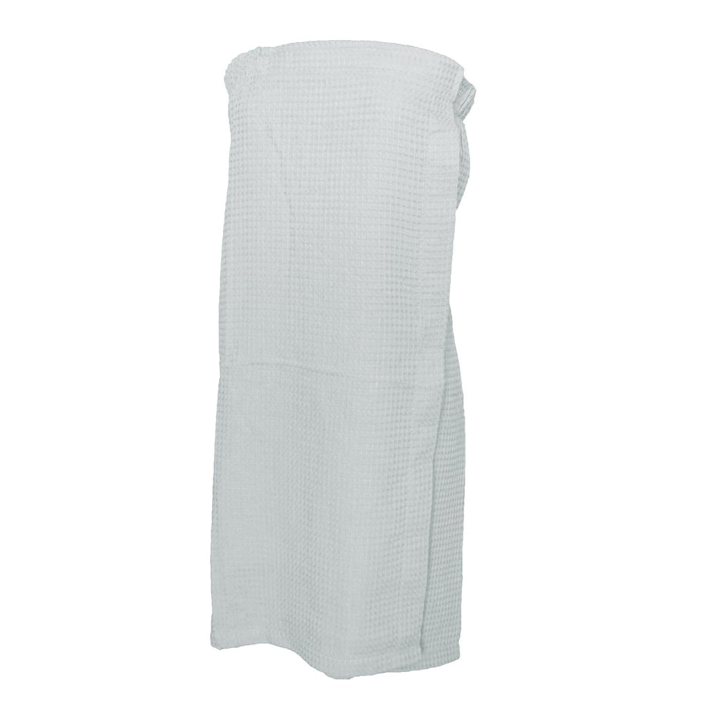 vendor-unknown College Bound White Monogrammed Waffle Weave Spa Wrap - Available in 11 colors