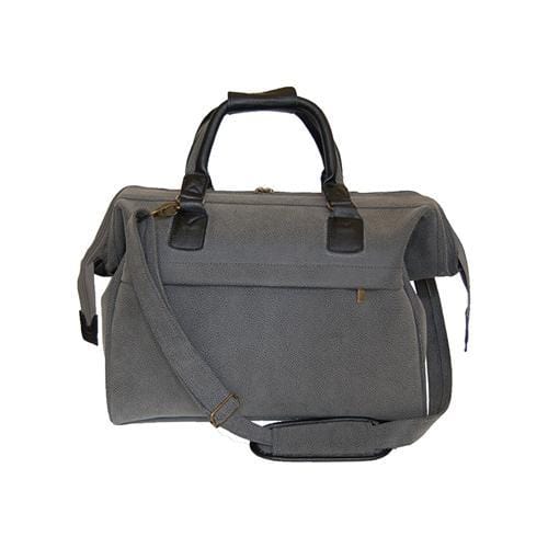 vendor-unknown For the Guys Gray Monogrammed Scotch Grain Travel Bag