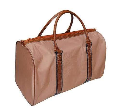 vendor-unknown For the Guys Khaki Monogrammed Duffel Bag