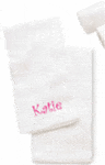 vendor-unknown For the Little Ones Monogrammed Burp Cloth - White