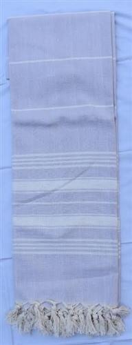 vendor-unknown Fun4Summer Monogrammed Turkish Towel - Lilac Stripe