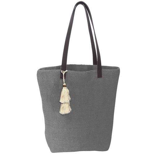 vendor-unknown JUST IN! Gray Monogrammed Karma Tote