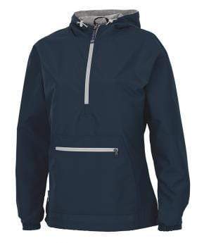vendor-unknown Outerwear Blue / XSmall Monogrammed Quarter Zip Windbreaker / Jacket