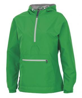 vendor-unknown Outerwear Green / XSmall Monogrammed Quarter Zip Windbreaker / Jacket